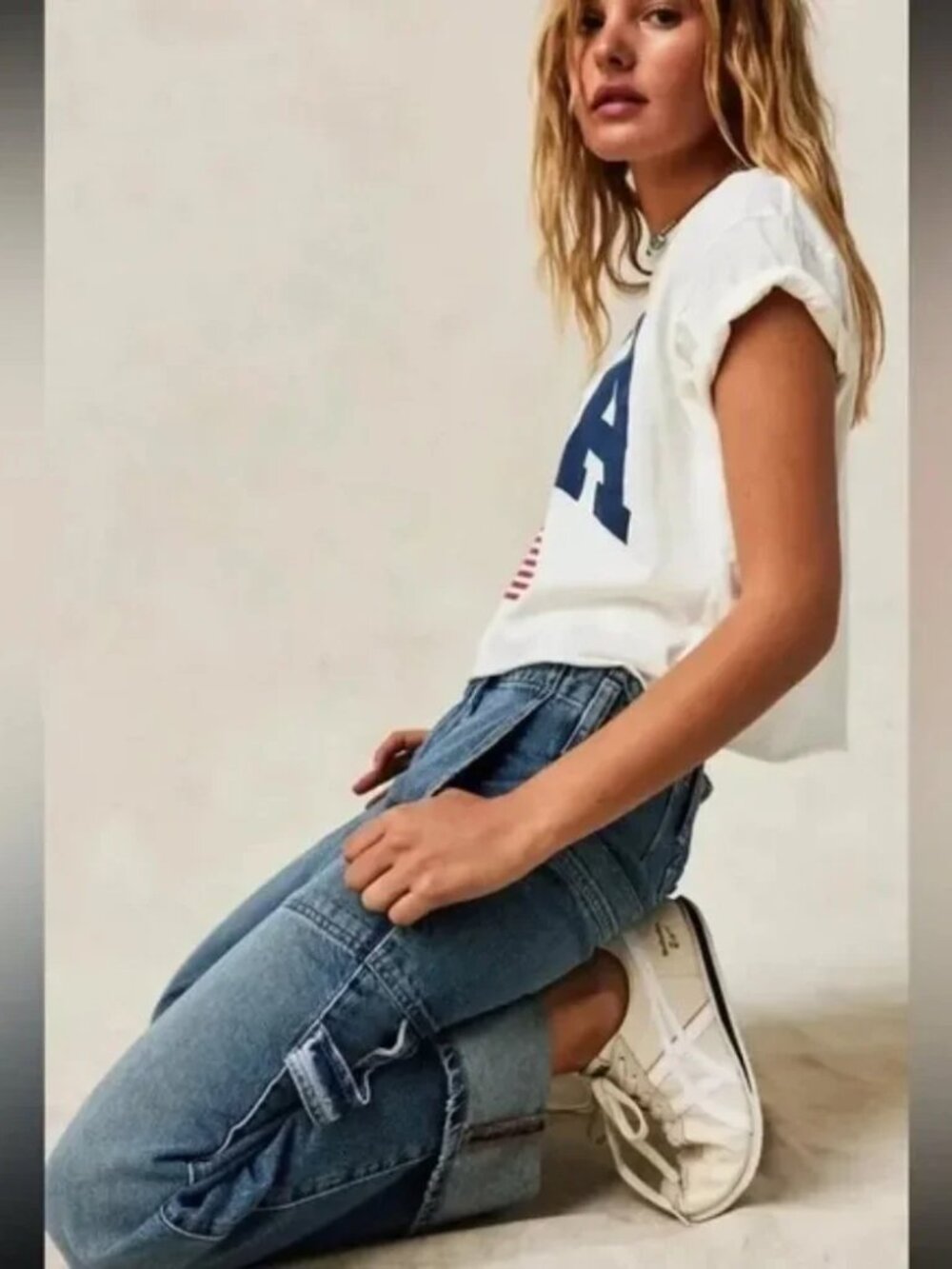 Free People Major League Mid Rise Jeans Size 29